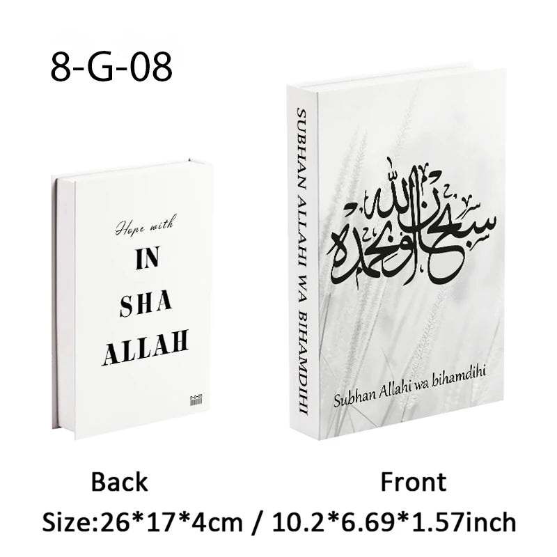 Islamic Luxury Fake Book Decorative