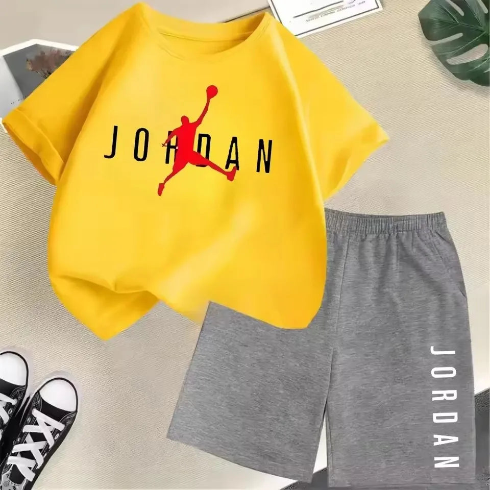 Summer Short Sleeve Children Set Slam