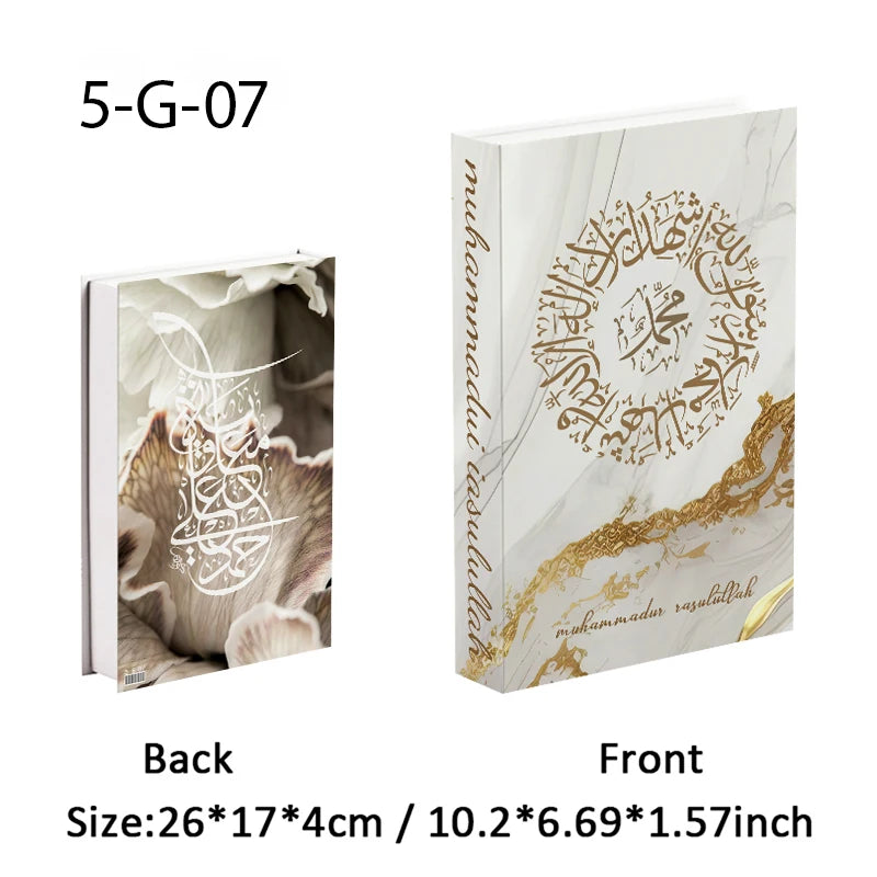 Islamic Luxury Fake Book Decorative