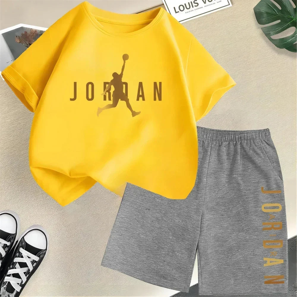 Summer Short Sleeve Children Set Slam