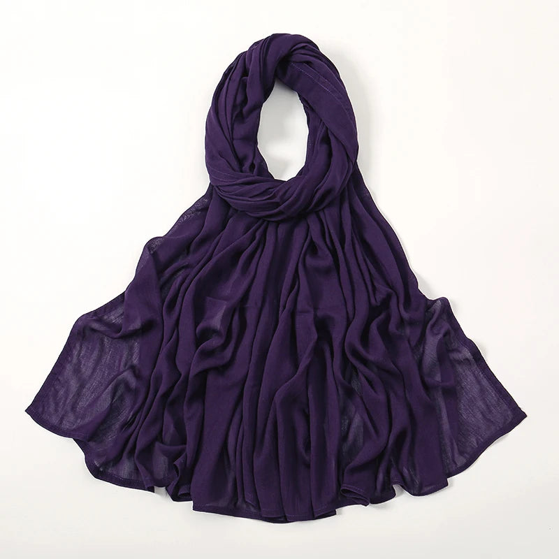 Muslim Modal Hijab Rayon Cotton Shawls