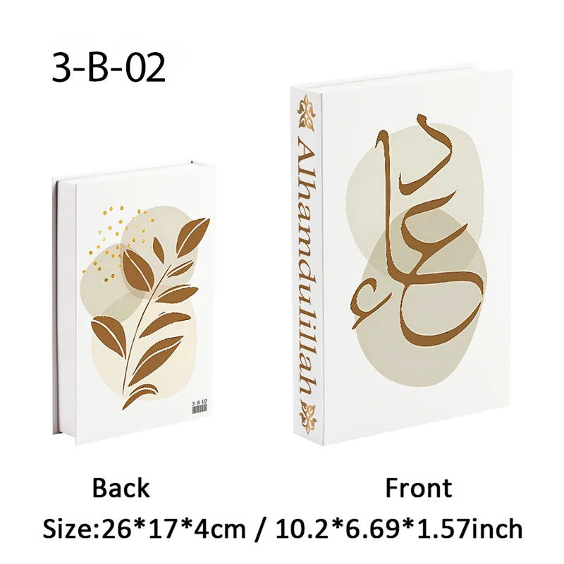 Islamic Luxury Fake Book Decorative