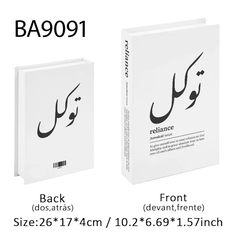 Islamic Luxury Fake Book Decorative