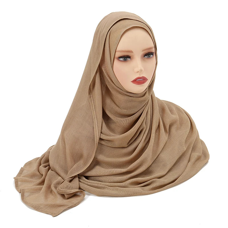Muslim Modal Hijab Rayon Cotton Shawls