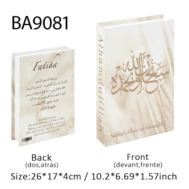 Islamic Luxury Fake Book Decorative