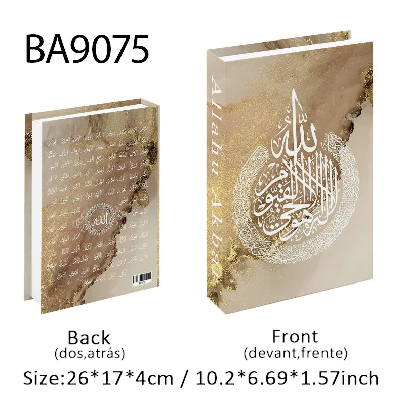 Islamic Luxury Fake Book Decorative