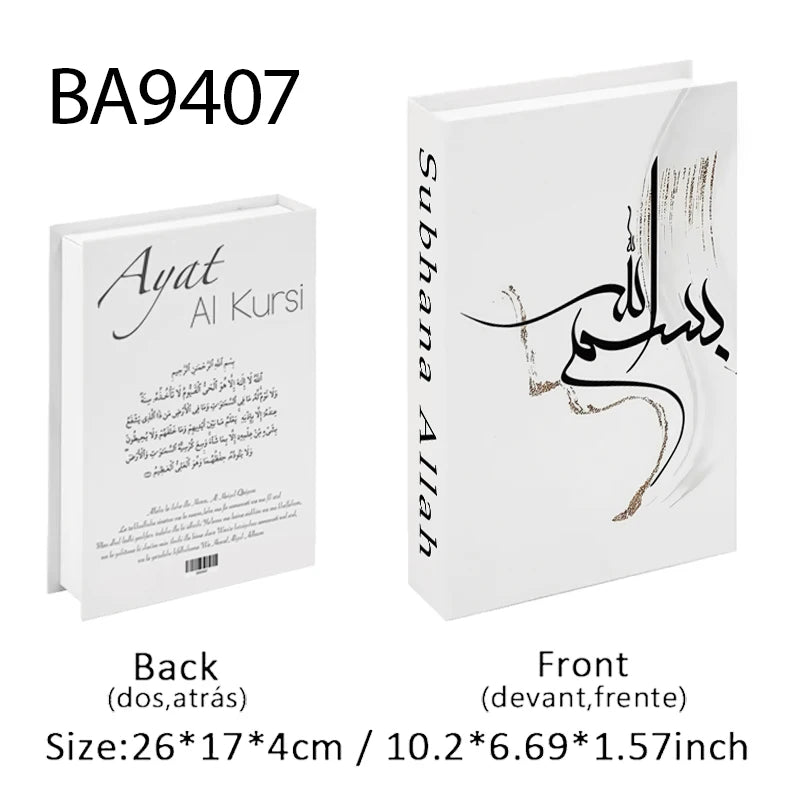 Islamic Luxury Fake Book Decorative