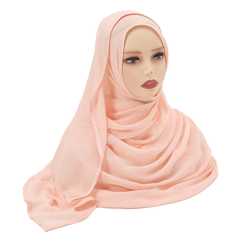 Muslim Modal Hijab Rayon Cotton Shawls