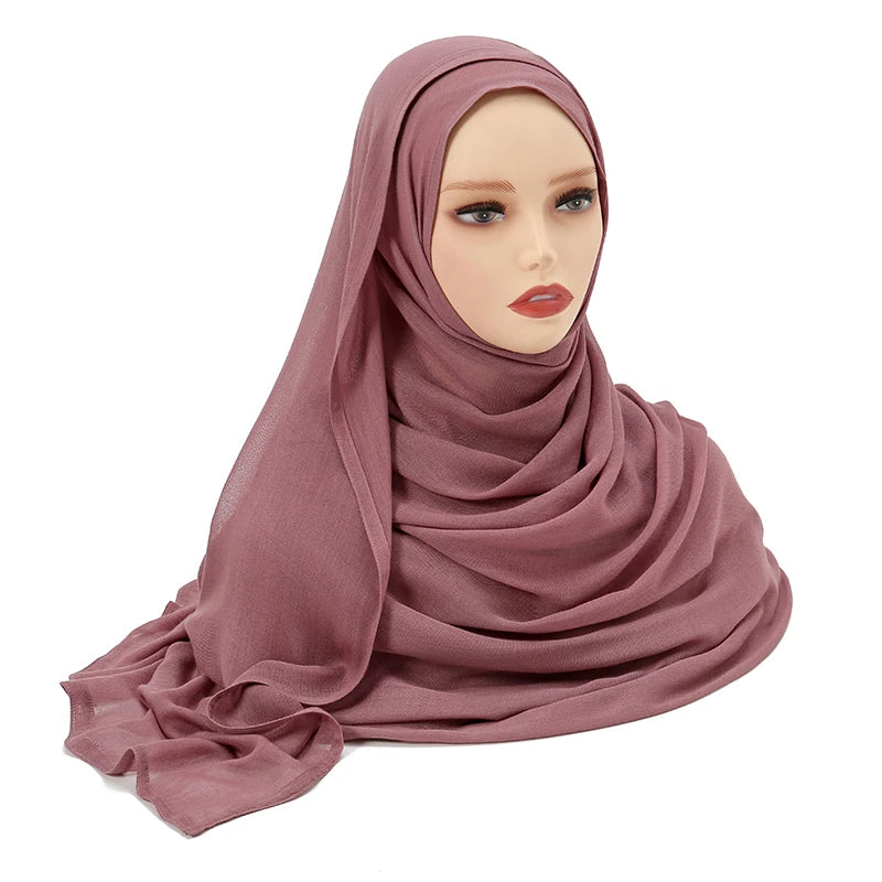 Muslim Modal Hijab Rayon Cotton Shawls