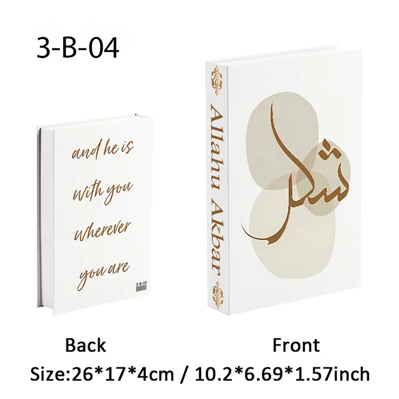 Islamic Luxury Fake Book Decorative