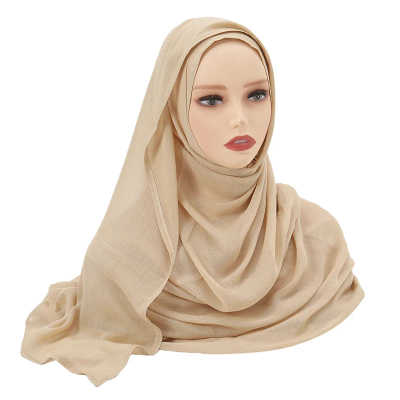 Muslim Modal Hijab Rayon Cotton Shawls