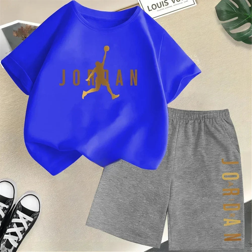 Summer Short Sleeve Children Set Slam
