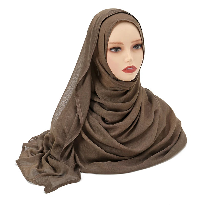 Muslim Modal Hijab Rayon Cotton Shawls