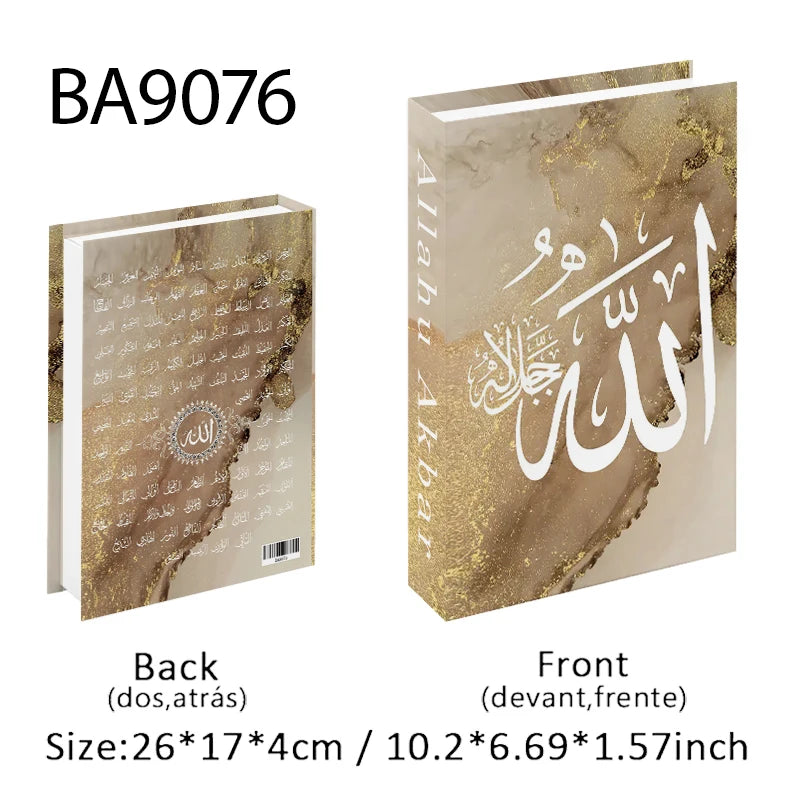 Islamic Luxury Fake Book Decorative