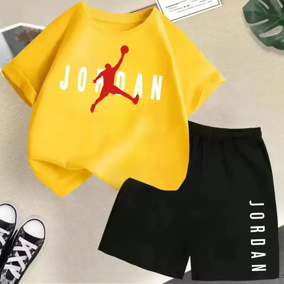 Summer Short Sleeve Children Set Slam