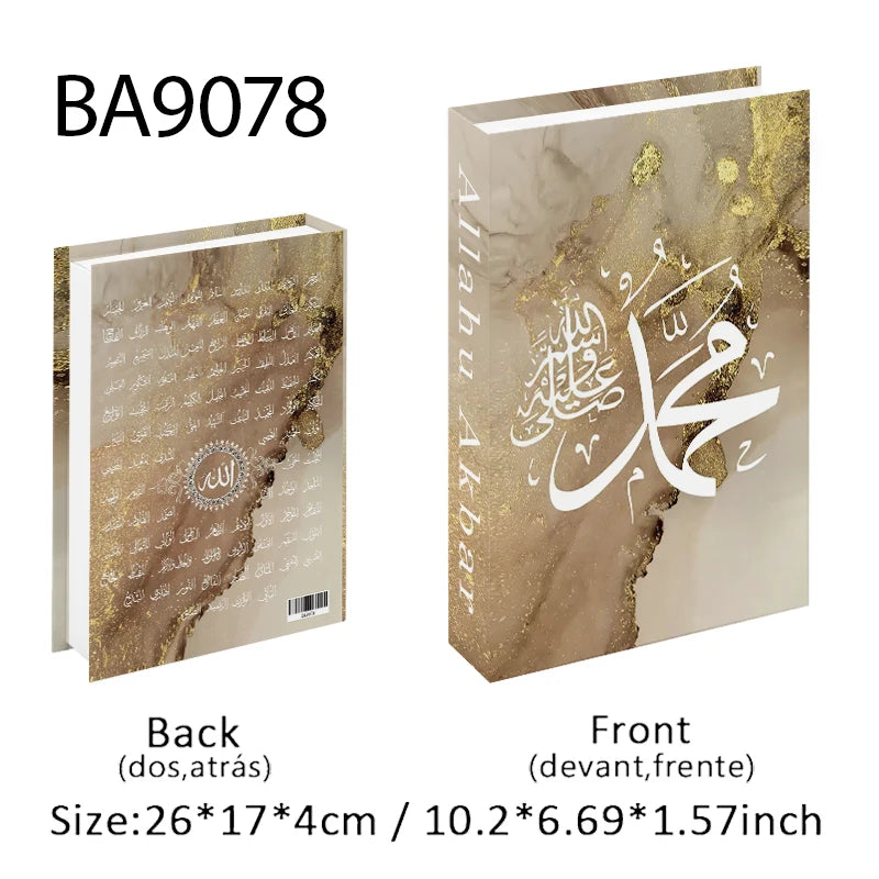 Islamic Luxury Fake Book Decorative