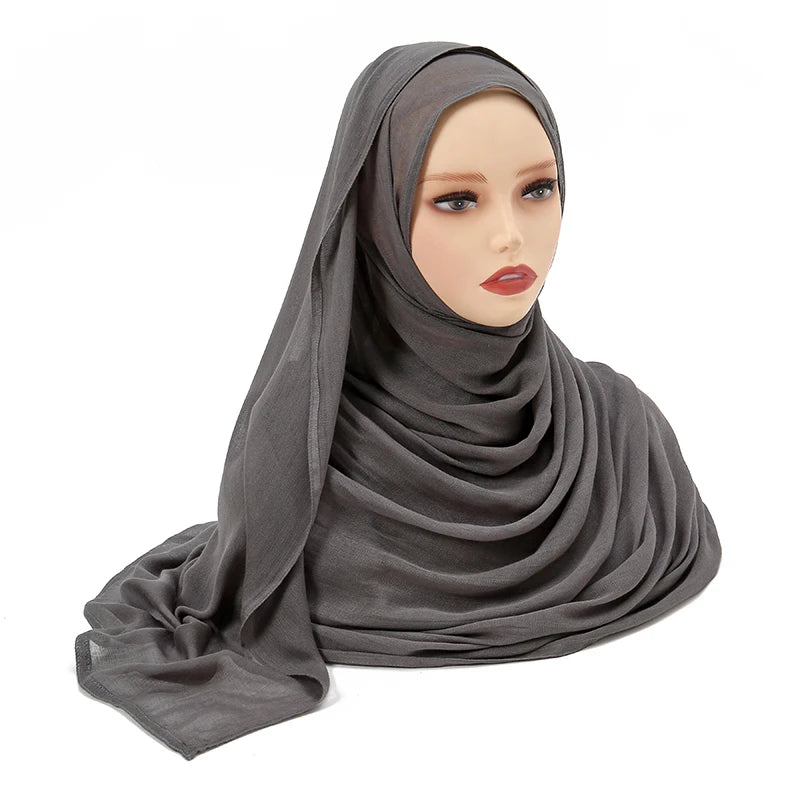 Muslim Modal Hijab Rayon Cotton Shawls