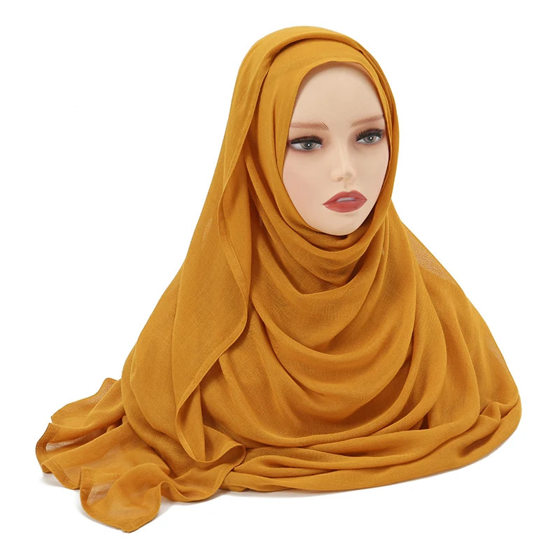 Muslim Modal Hijab Rayon Cotton Shawls