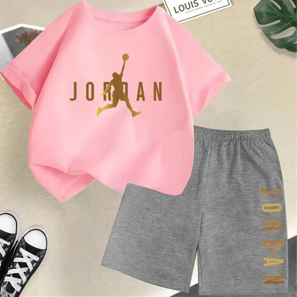 Summer Short Sleeve Children Set Slam