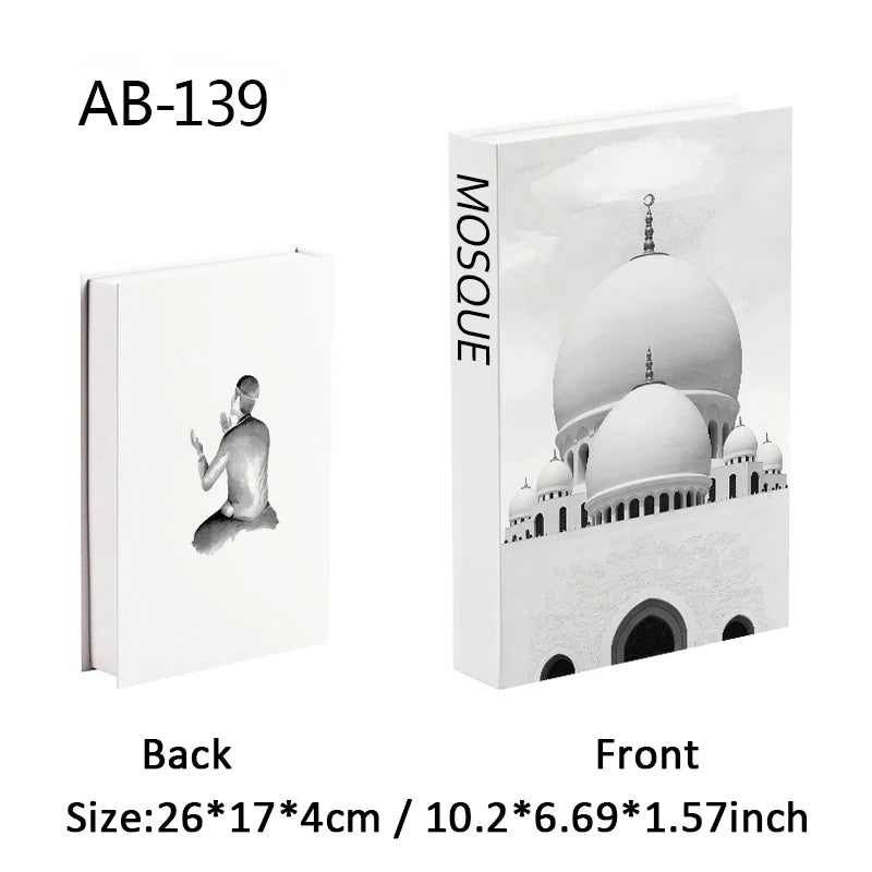 Islamic Luxury Fake Book Decorative