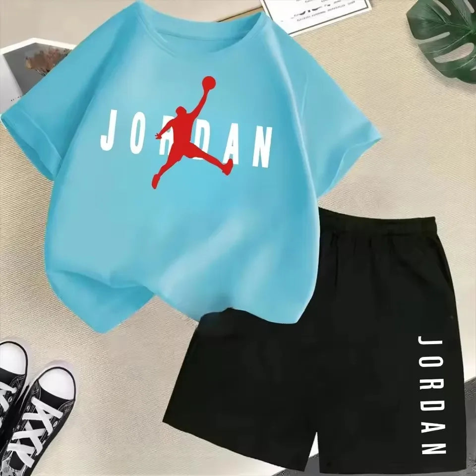 Summer Short Sleeve Children Set Slam