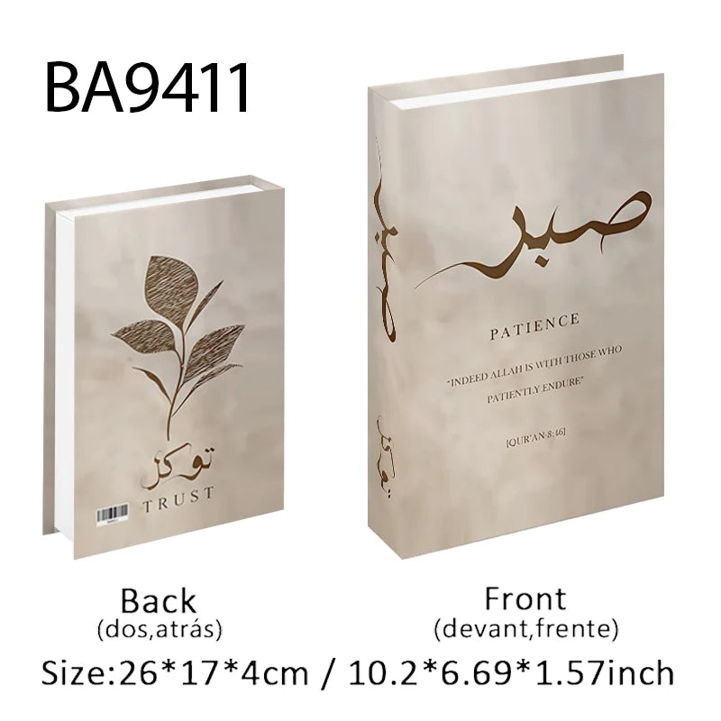 Islamic Luxury Fake Book Decorative