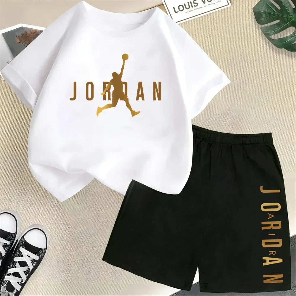 Summer Short Sleeve Children Set Slam
