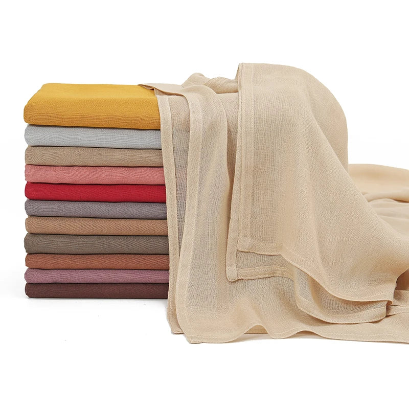Muslim Modal Hijab Rayon Cotton Shawls