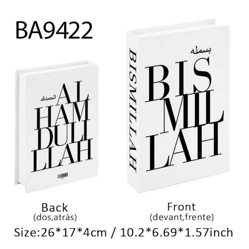 Islamic Luxury Fake Book Decorative