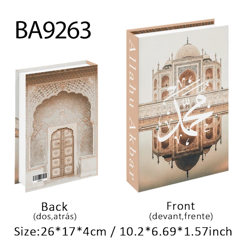 Islamic Luxury Fake Book Decorative