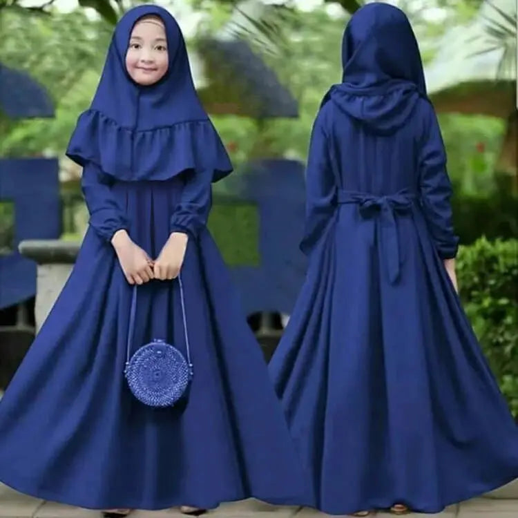 Kids Prayer Dress Hijab Abaya