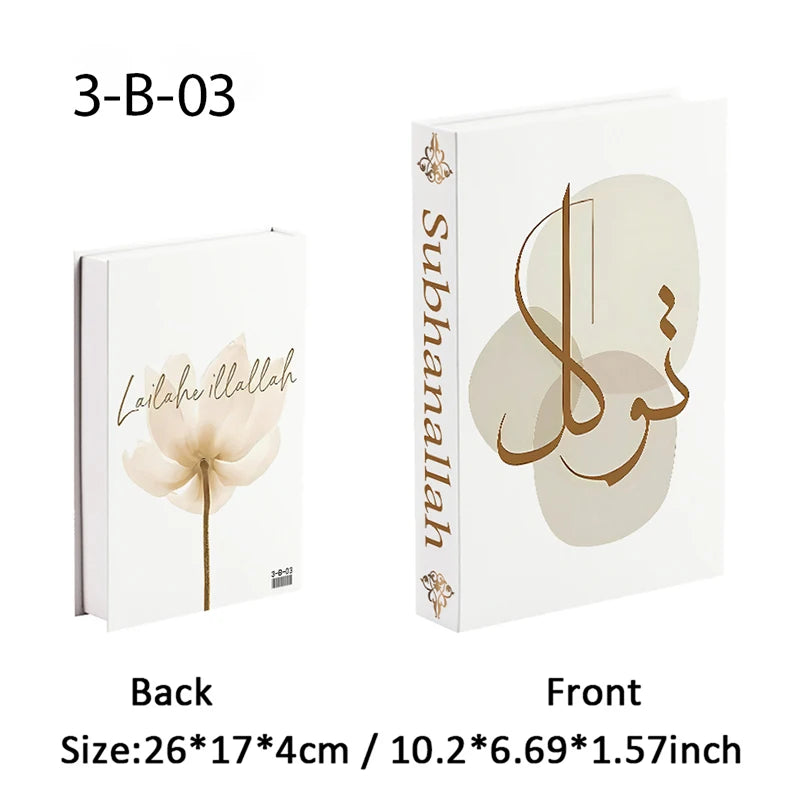 Islamic Luxury Fake Book Decorative