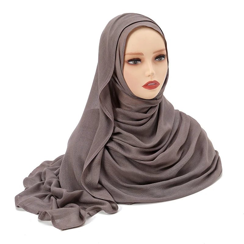 Muslim Modal Hijab Rayon Cotton Shawls
