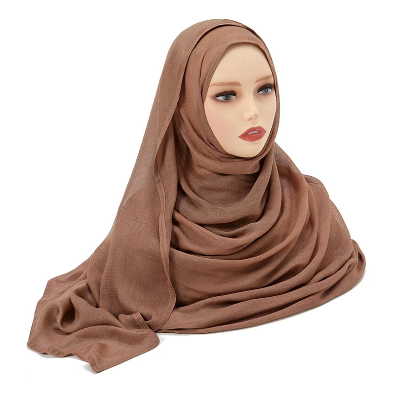 Muslim Modal Hijab Rayon Cotton Shawls