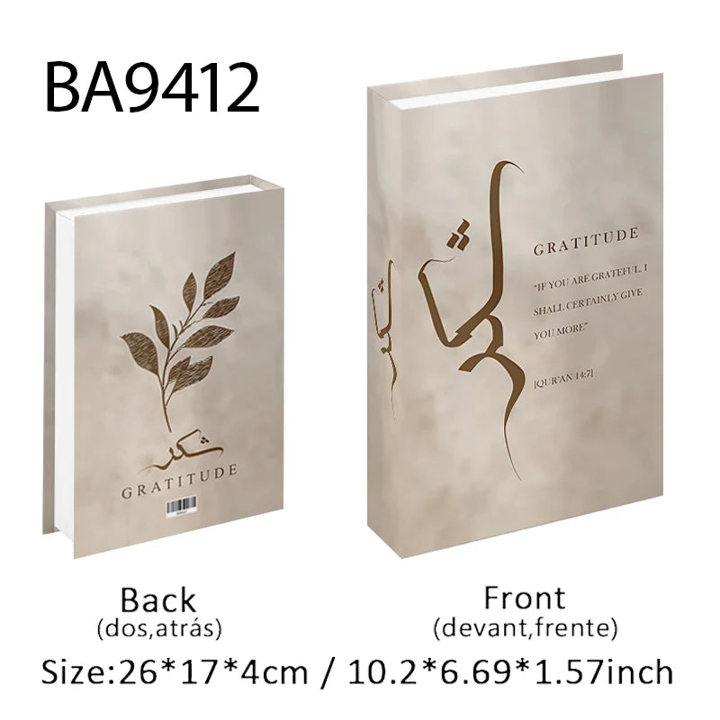 Islamic Luxury Fake Book Decorative