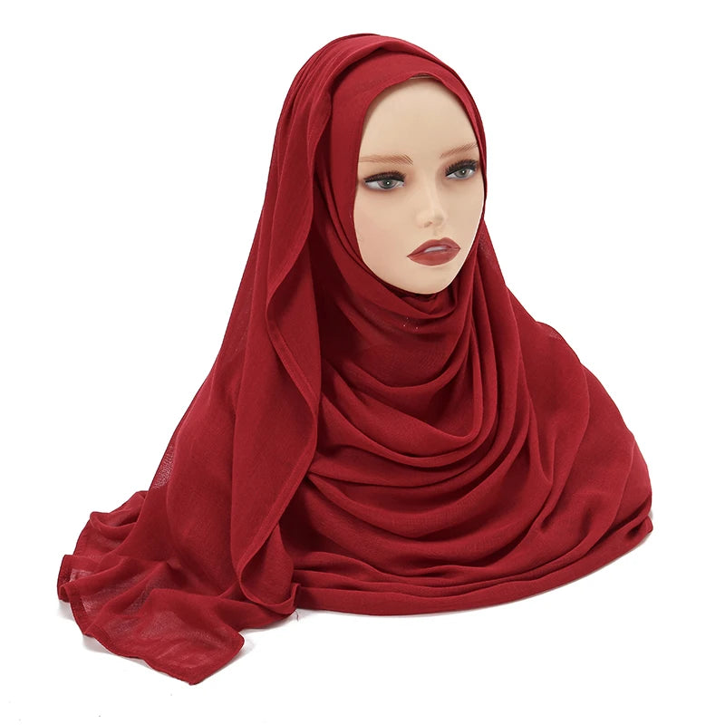Muslim Modal Hijab Rayon Cotton Shawls