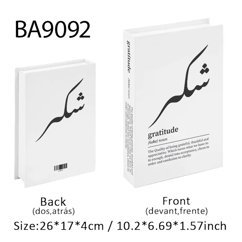 Islamic Luxury Fake Book Decorative