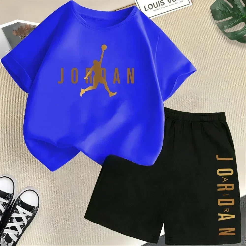 Summer Short Sleeve Children Set Slam