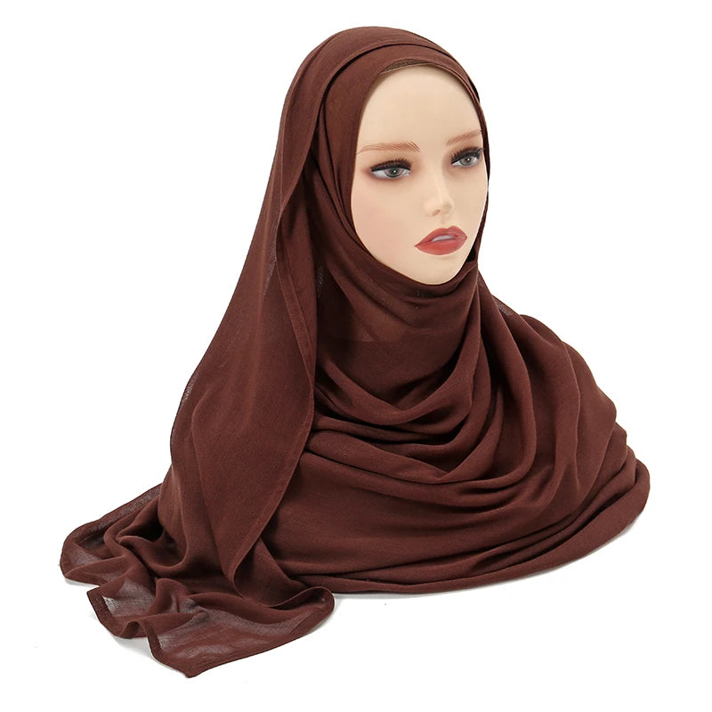 Muslim Modal Hijab Rayon Cotton Shawls