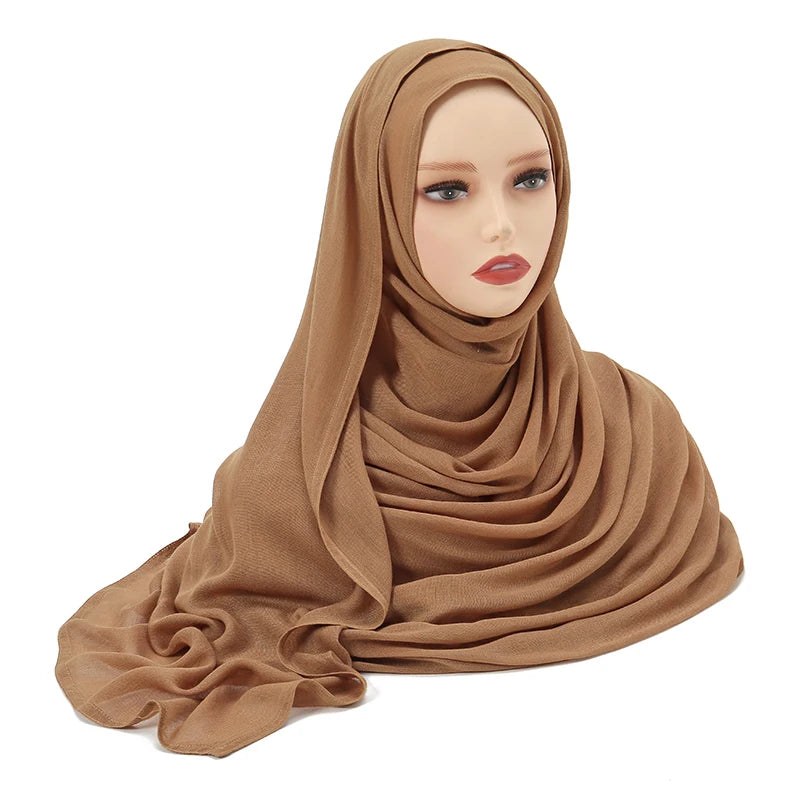 Muslim Modal Hijab Rayon Cotton Shawls
