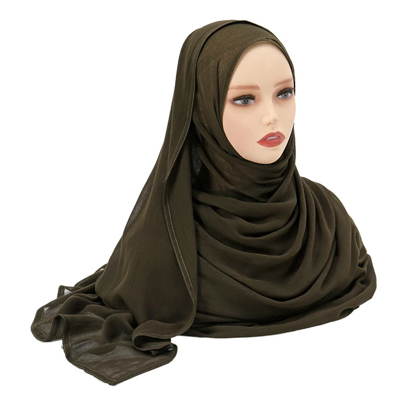 Muslim Modal Hijab Rayon Cotton Shawls