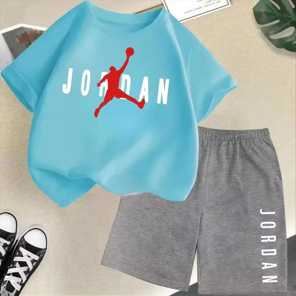 Summer Short Sleeve Children Set Slam